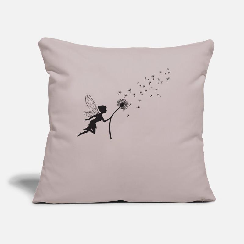 Conception de papillon Conception de pissenlit avec énonciation Coussin et housse de 45 x 45 cm