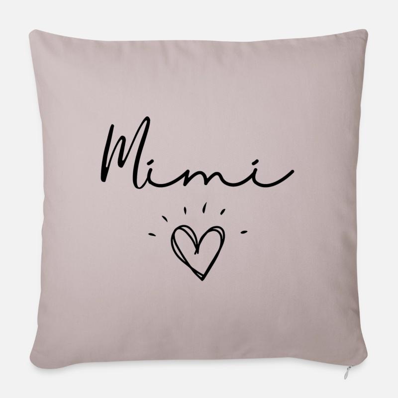 Mimi. mimi gift - Sofa pillow with filling 45cm x 45cm - light taupe