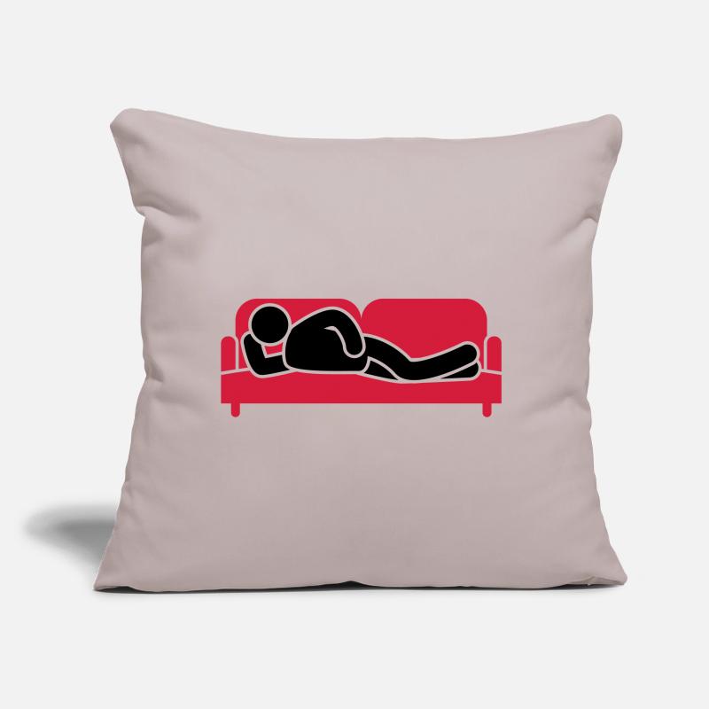 Couch Sleeping Sofa Tired Icon Sofa pillow with filling 45cm x 45cm
