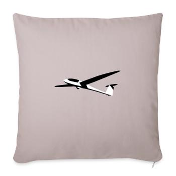 Planeur Planeur Planeur Pilote - Coussin et housse de 45 x 45 cm - taupe clair - Devant