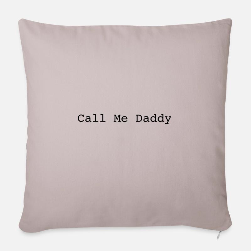 Call me daddy - Sofakissen mit Füllung 45 x 45 cm - helles Taupe