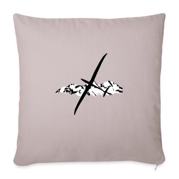 Glider Glider Glider Pilot Pilot - Sofa pillow with filling 45cm x 45cm - light taupe - Front