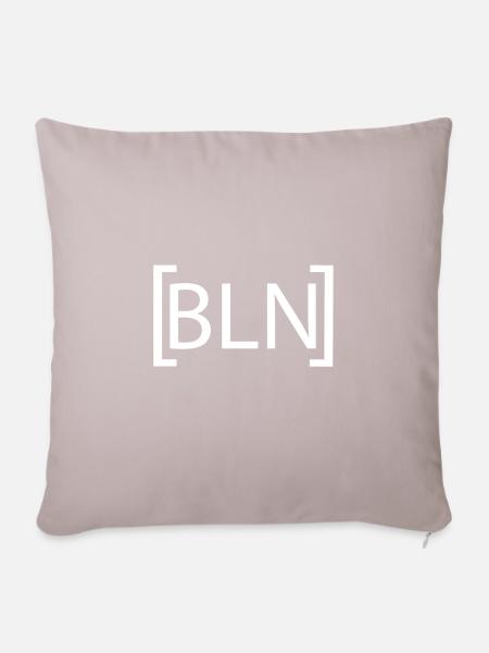 BLN - Sofakissen mit Füllung 45 x 45 cm - helles Taupe