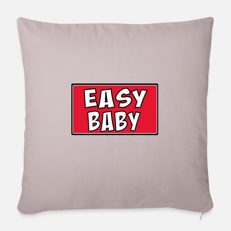 Bébé facile - Coussin et housse de 45 x 45 cm - taupe clair