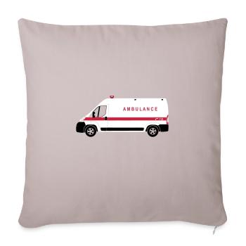Ambulance - Sofa pillow with filling 45cm x 45cm - light taupe - Front