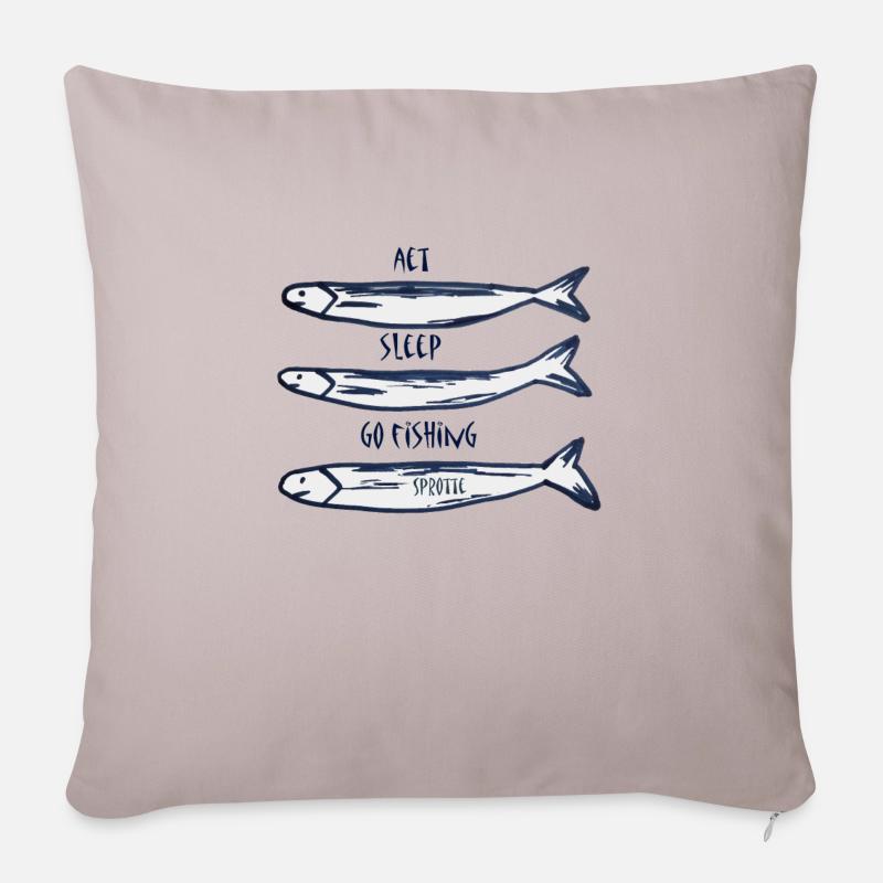 Sprotten,Design,Geschenk,cool,chic,trend,humor, - Sofakissen mit Füllung 45 x 45 cm - helles Taupe
