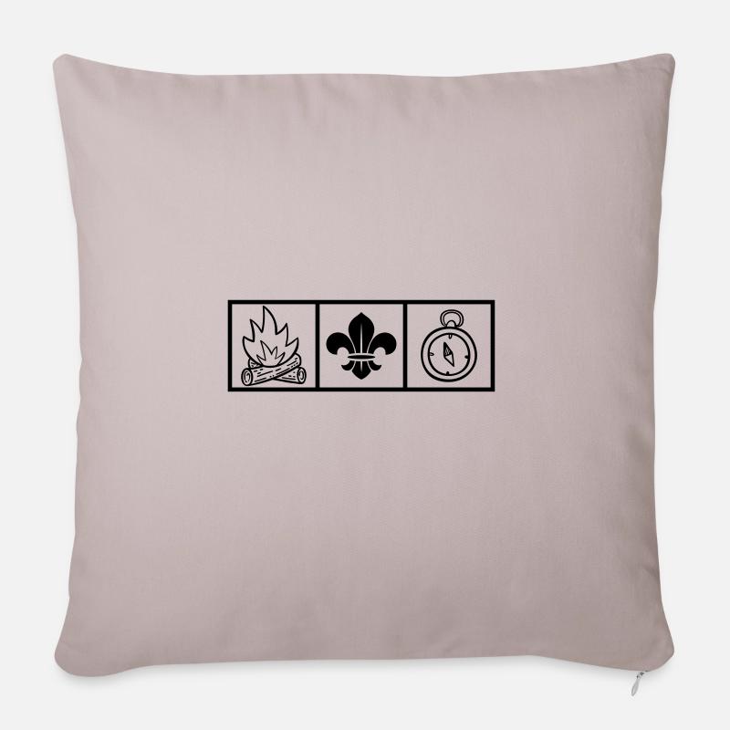 Pfadfinder / Pfadfinder - Sofakissen mit Füllung 45 x 45 cm - helles Taupe