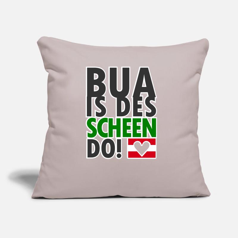 Dialecte autrichien Dialecte Nice Coussin et housse de 45 x 45 cm