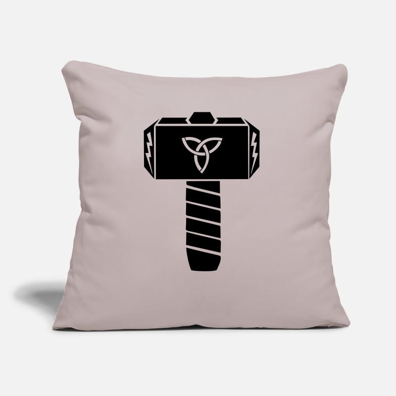Marteau de Thor de Mjölnir Thor Coussin et housse de 45 x 45 cm