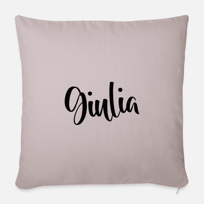 Giulia - Coussin et housse de 45 x 45 cm - taupe clair