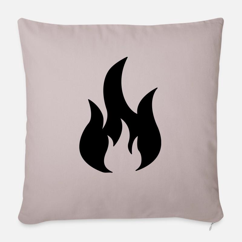 fire - Sofakissen mit Füllung 45 x 45 cm - helles Taupe