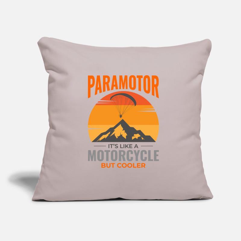 Paramotor Pilot Paramotoring Powered Paraglider Sofa pillow with filling 45cm x 45cm
