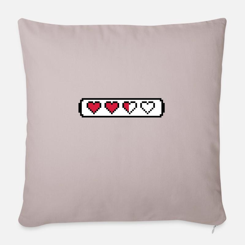 Gaming - Coussin et housse de 45 x 45 cm - taupe clair