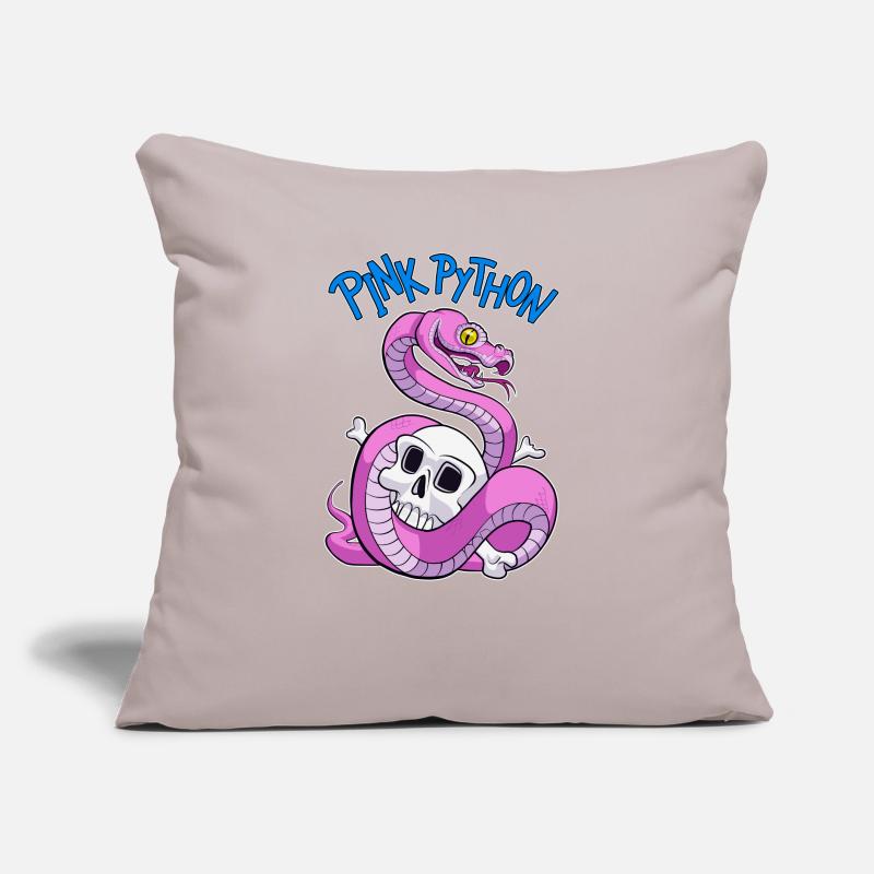 Pink Python (Blue) Sofakissen mit Füllung 45 x 45 cm