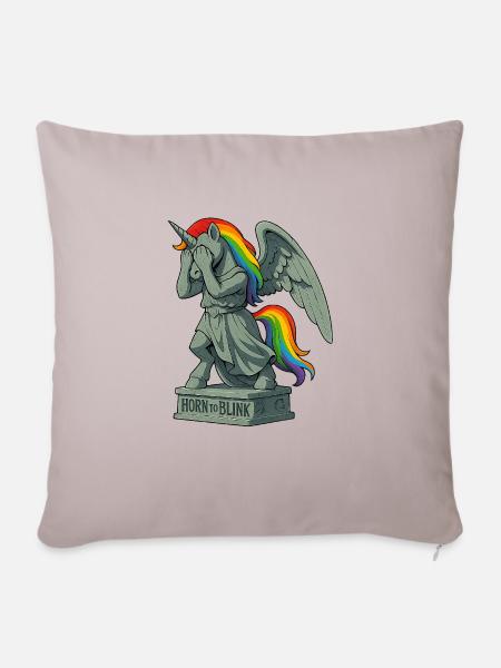 Horn To Blink - Sofakissen mit Füllung 45 x 45 cm - helles Taupe