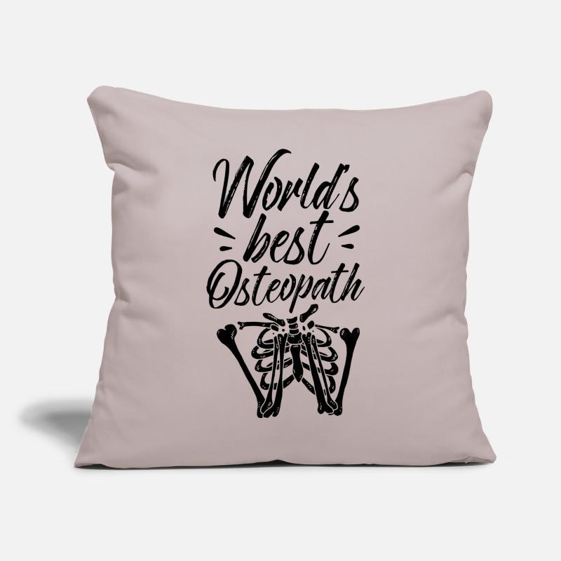 World's best osteopath osteopaths osteopathprofession Sofa pillow with filling 45cm x 45cm