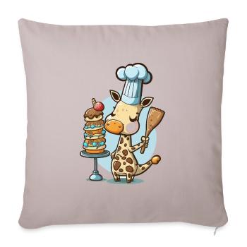 Cuisson à la commande - Coussin et housse de 45 x 45 cm - taupe clair - Devant