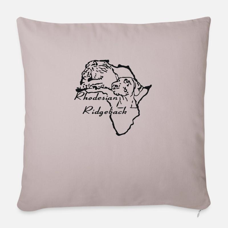 Rhodesian Ridgeback - Coussin et housse de 45 x 45 cm - taupe clair