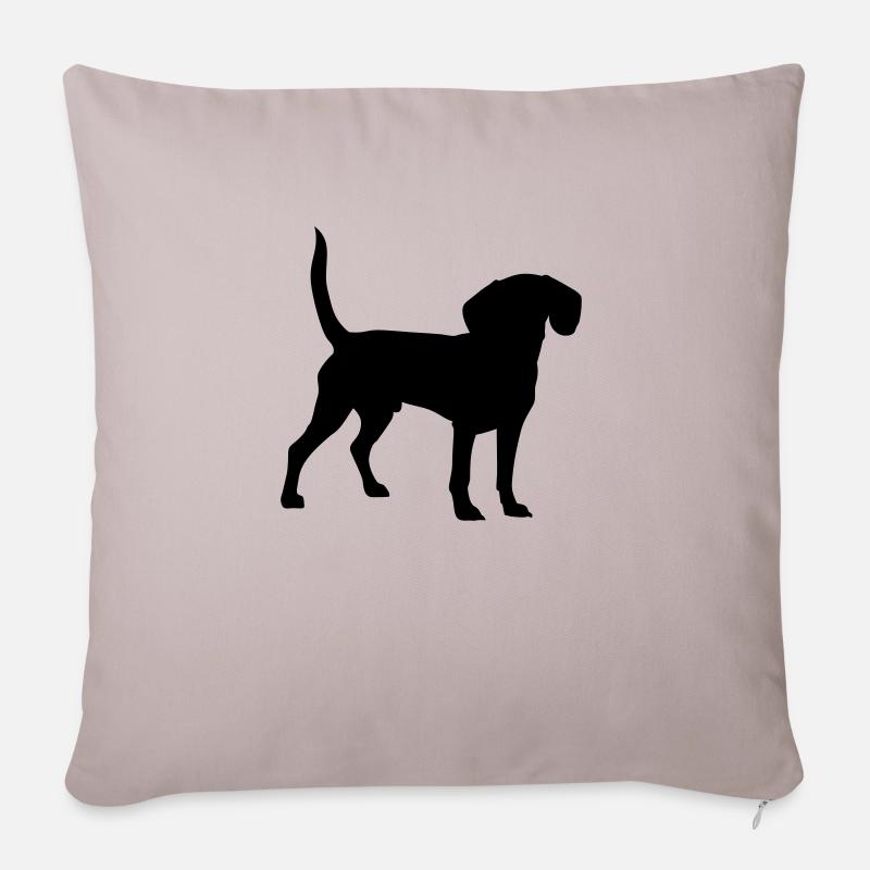Beagle - Sofakissen mit Füllung 45 x 45 cm - helles Taupe