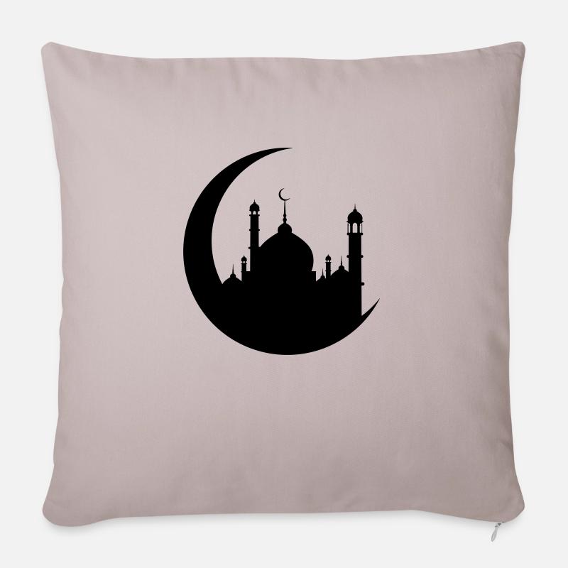 Moschee - Sofakissen mit Füllung 45 x 45 cm - helles Taupe