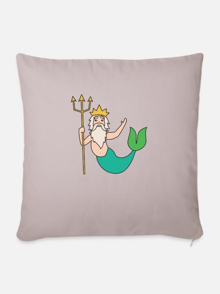 Neptun - Sofakissen mit Füllung 45 x 45 cm - helles Taupe