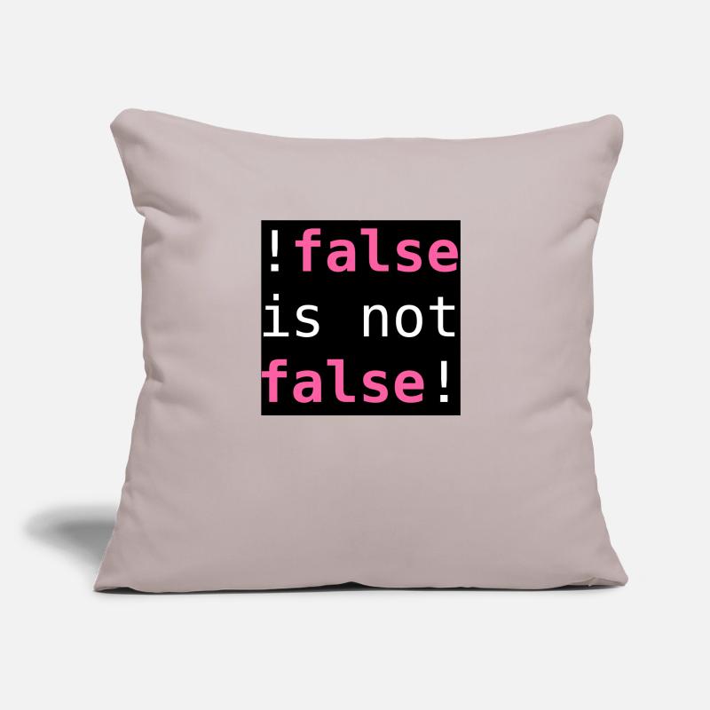 !false is not false! - "!false is not false!" Sofa pillow with filling 45cm x 45cm