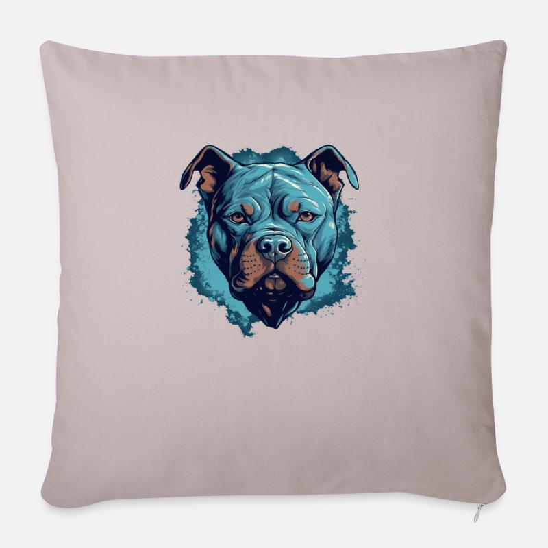 Pitbull - Sofakissen mit Füllung 45 x 45 cm - helles Taupe