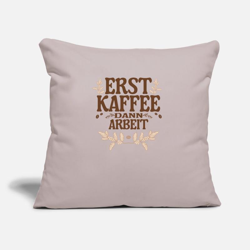Lustiges Lehrer oder andere Arbeiten Kaffedesign Sofakissen mit Füllung 45 x 45 cm
