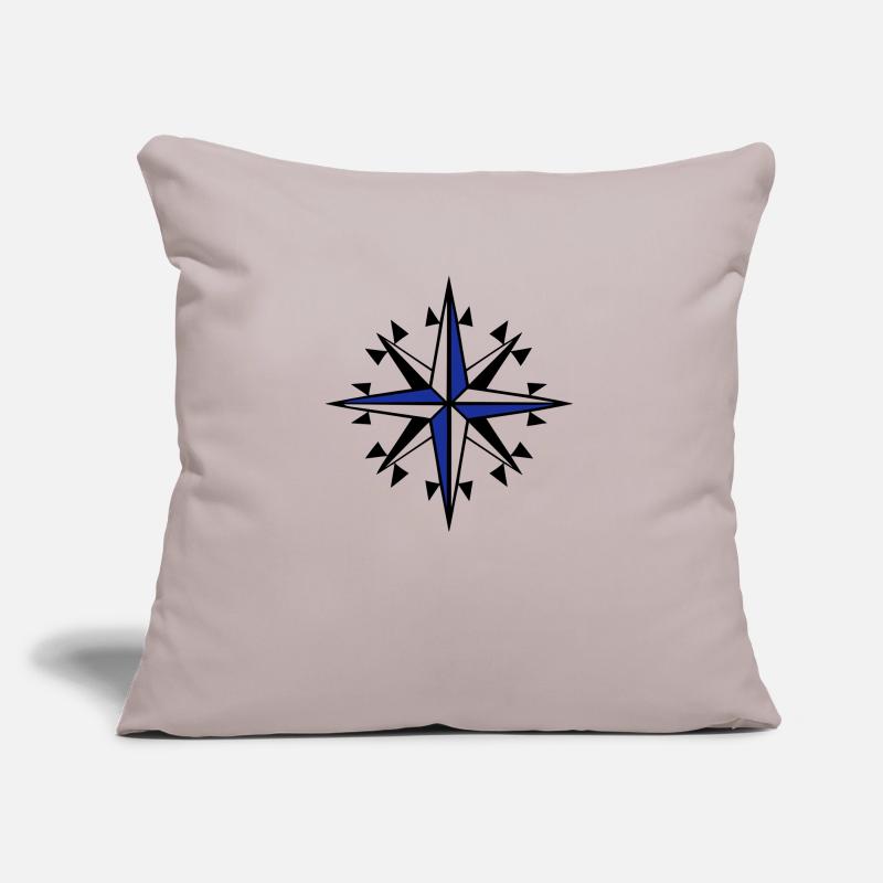 compass, compass, wind rose Sofa pillow with filling 45cm x 45cm