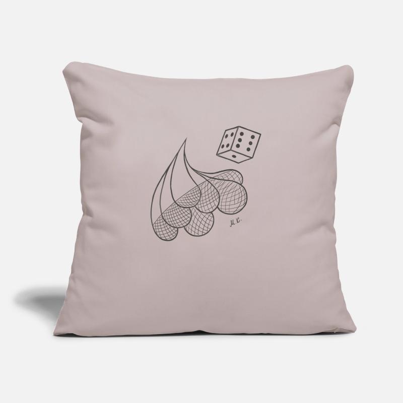 Creative patterned drops with game dice Sofa pillow with filling 45cm x 45cm