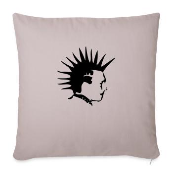 Punk - Sofakissen mit Füllung 45 x 45 cm - helles Taupe - Vorne