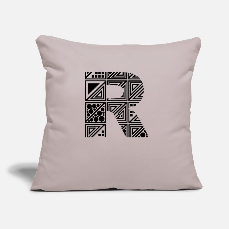 Buchstabe R Sofakissen mit Füllung 45 x 45 cm