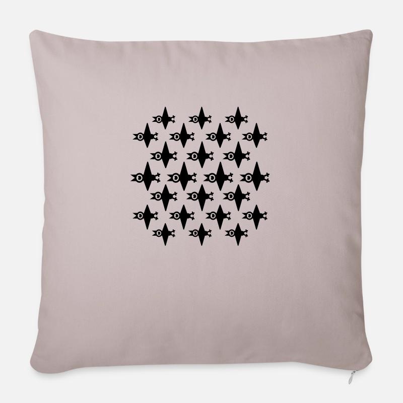 birdsss - Sofakissen mit Füllung 45 x 45 cm - helles Taupe