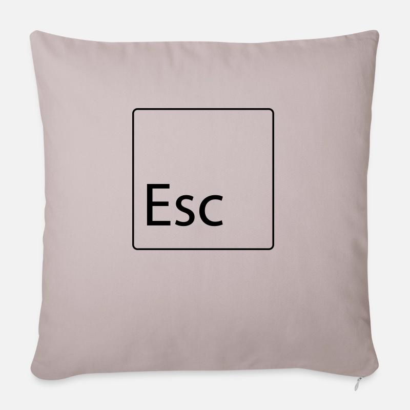 esc - Sofakissen mit Füllung 45 x 45 cm - helles Taupe