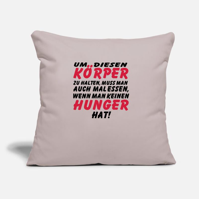 koerper_hunger_vec_2 de anl Sofakissen mit Füllung 45 x 45 cm