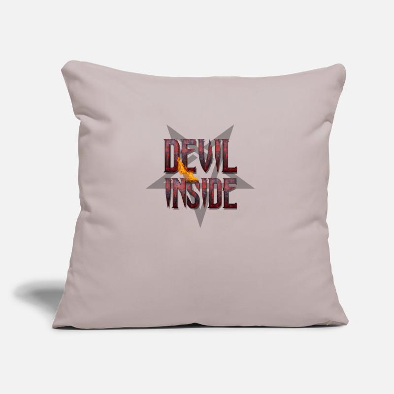 DEVIL INSIDE - Satan / Horror / Devil Coussin et housse de 45 x 45 cm