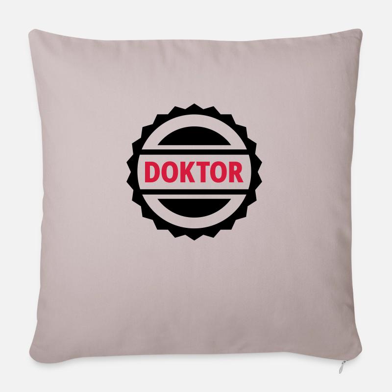 Doktor - Sofakissen mit Füllung 45 x 45 cm - helles Taupe