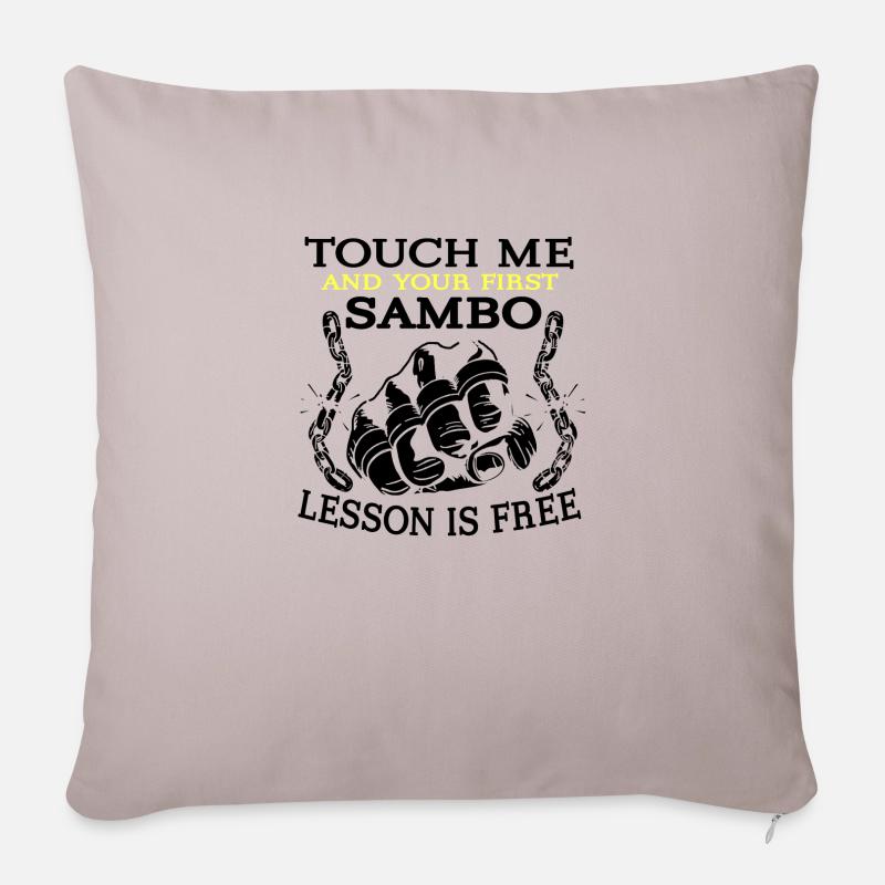 Sambo - Sofakissen mit Füllung 45 x 45 cm - helles Taupe