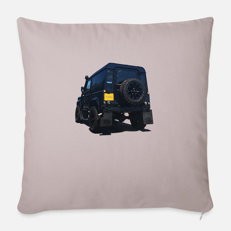 Offroading - Sofakissen mit Füllung 45 x 45 cm - helles Taupe