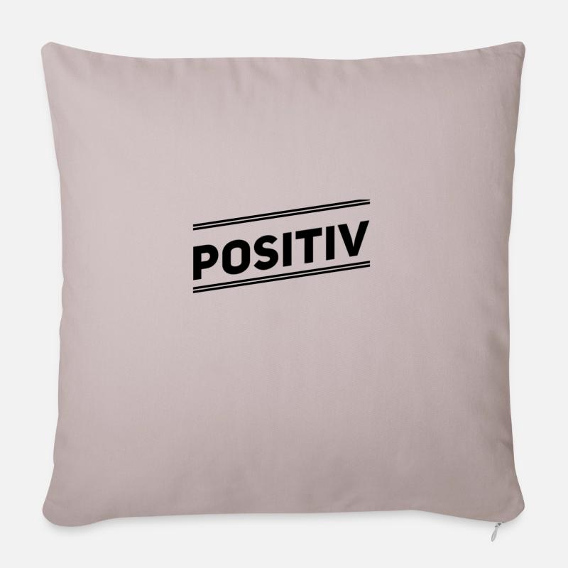 Positiv - Sofakissen mit Füllung 45 x 45 cm - helles Taupe