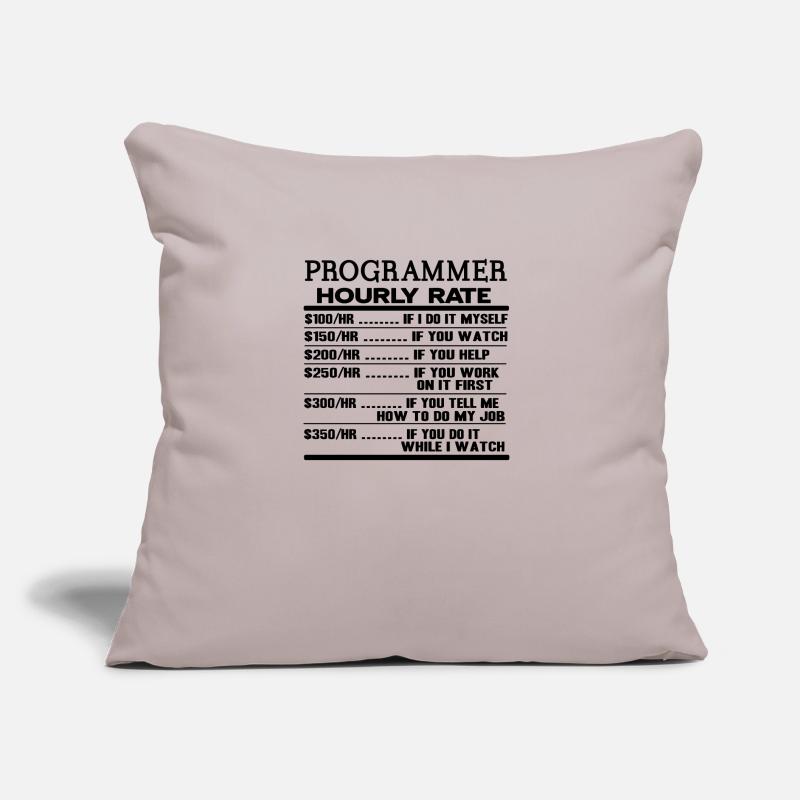 programmer Sofa pillow with filling 45cm x 45cm