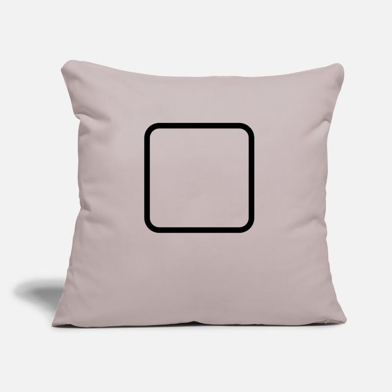 Square with round corners Template for editing Sofa pillow with filling 45cm x 45cm