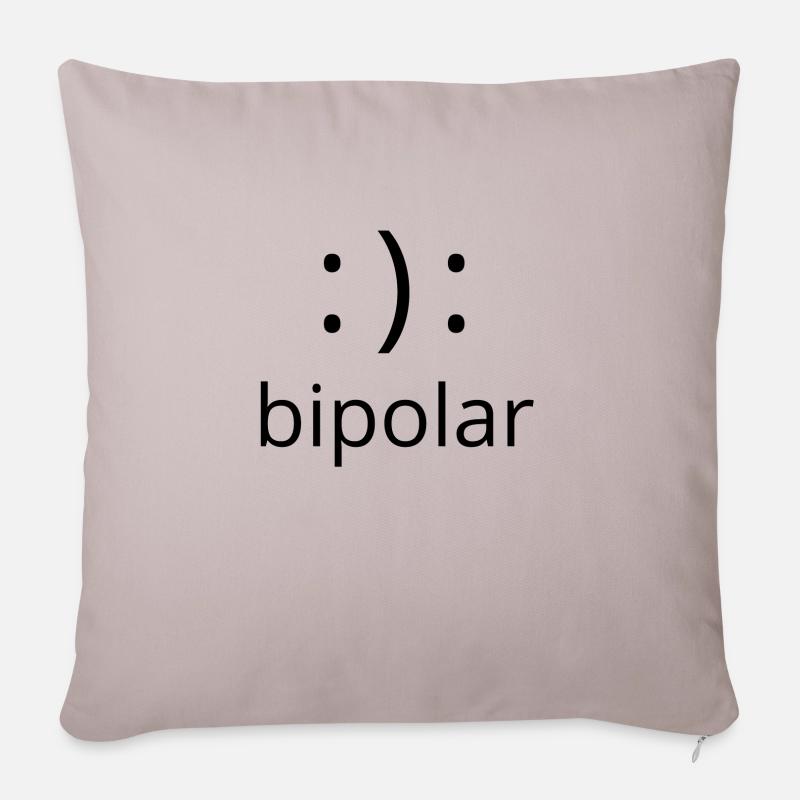 bipolare - Cuscino da divano 45 x 45 cm con riempimento - grigio chiaro