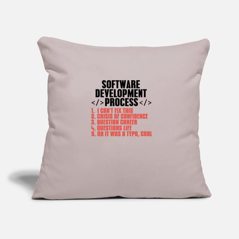 Programmierer Coder Softwareentwickler Geschenk Sofakissen mit Füllung 45 x 45 cm
