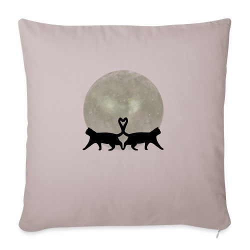 Cats in the moonlight - Bankkussen met vulling 45 x 45 cm