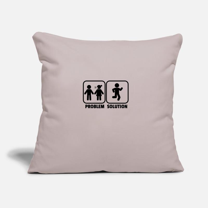 Solution de problème Course de jogging coureur idée cadeau Coussin et housse de 45 x 45 cm