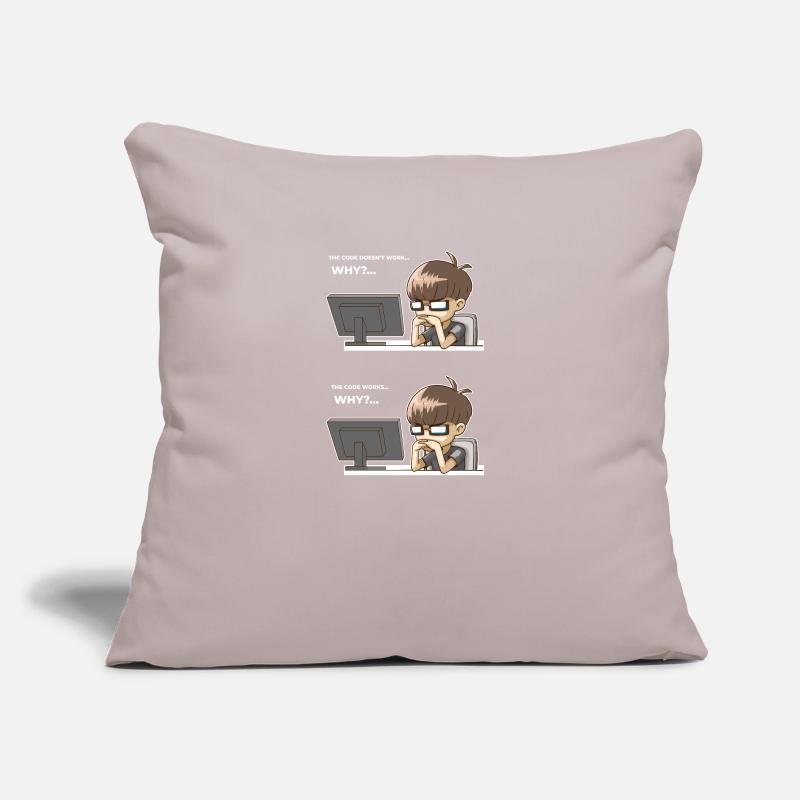 Drôle de code de programmation fonctionne pourquoi Coussin et housse de 45 x 45 cm