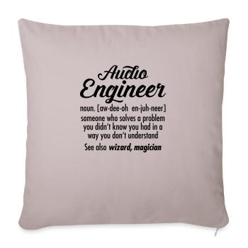 Audio Engineer - Definition - Sofa pillow with filling 45cm x 45cm - light taupe - Front
