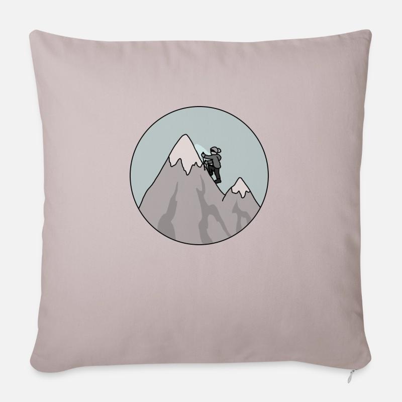 Grimpeur - Coussin et housse de 45 x 45 cm - taupe clair