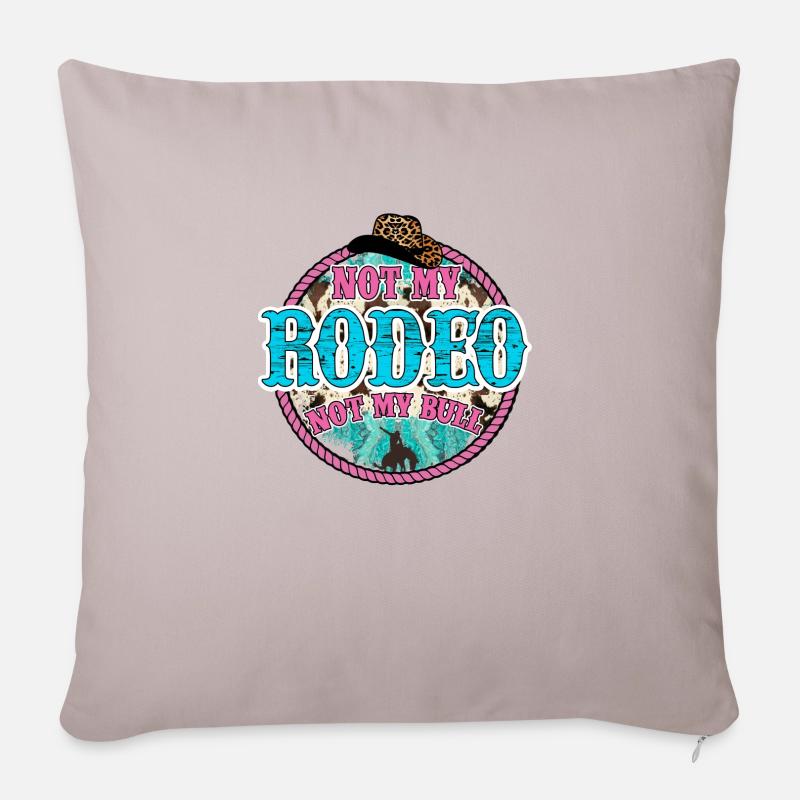 Nicht mein Rodeo - Sofakissen mit Füllung 45 x 45 cm - helles Taupe